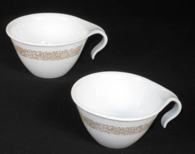 Pair of Corelle USA brown corning tea cups. #nC711-4AA Foto 1 de 4