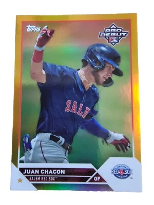 Juan Chacon 2023 Topps Pro Debut Gold Foil Baseball Card 44/50 PD-31 - Image 1 of 4