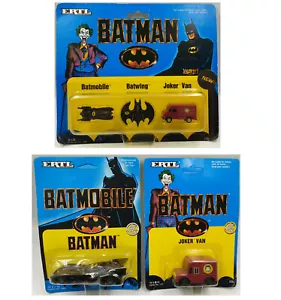 BATMAN LA PELÍCULA: MODELOS BATMOBILE, BATWING, JOKER FURGONETA DE PLÁSTICO Y FUNDICIÓN A PRESIÓN - Imagen 1 de 8