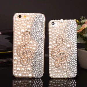 Customized Music Note Bling phone case 4 various phone cover for iphone Samsung - Picture 1 of 2