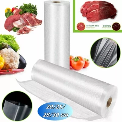 2/4X Sacchetti Sottovuoto Pellicola Sottovuoto Rotolo Sottovuoto Goffrato per Macchina Sottovuoto tutte le misure - Immagine 1 di 4