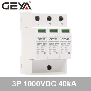 GEYA Überspannungsschutz-Schutzgerät DC 600 V 3P 40 kA Beleuchtungsableitergerät - Picture 1 of 12