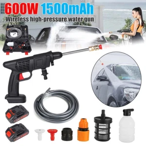 High Pressure Car Washer Wireless Portable Car Wash Cleaner Machine Water Gun - Picture 1 of 11