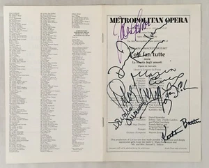 Metropolitan Opera "Cosi Fan Tutte" 1982 - Signed By James Levine - Picture 1 of 2