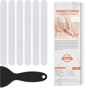 Non Slip Bathtub Stickers, 24 PCS Shower Stickers for Safety Bathroom Tubs, Bath - Picture 1 of 12