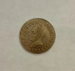 Haiti AN25 / 1828 50 Centimes Silver Excellent planchet and condition* - Picture 1 of 4