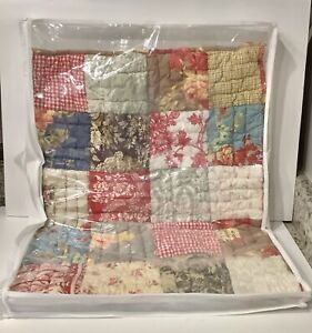 1 piece Pottery Barn Providence, Patchwork, Quilted Standard Size Pillow Sham. 