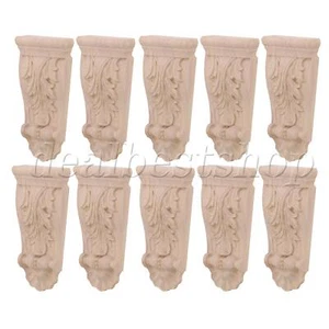 10x Vintage Wood Decorative Corbel Wall Mounted 1.97x0.67x3.94 Inch F45 - Picture 1 of 9