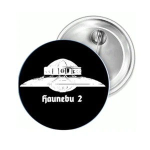 Haunebu II Vril Flugscheibe Ufo Button Anstecker Aufkleber Aufnäher Auto Magnet - Picture 1 of 5