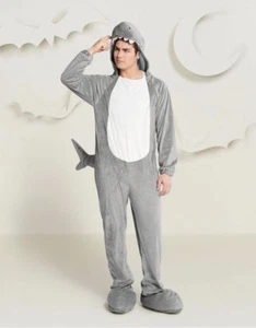 Halloween Hyde & EEK! Adult Shark Jumpsuit Costume Size Medium NWT - Picture 1 of 2