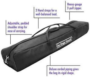 On-Stage SSB-6500 Speaker Stand Bag and 6 Mic Stand Bag Best Deal on eBay! - Picture 1 of 3
