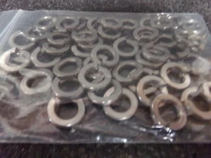 (35)Split Lock Washer, Screw Size 1/2 in, Split Lock Stainless Steel, Plain, (C) - Picture 1 of 4