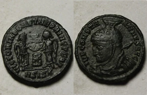Constantine rare genuine ancient Roman coin 318 AD Victory shield Altar star - Picture 1 of 4