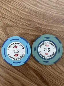 Casinos Poland Casino Chips Jetons Tokens  - Picture 1 of 8