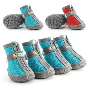 Dog Walking Shoes Anti-slip Winter Pet Boots Reflective Waterproof Warm Booties - Picture 1 of 14