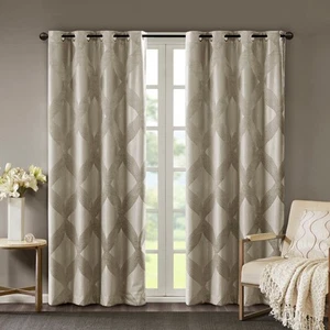 Fashion Design Knitted Jacquard Total Blackout Curtain - Picture 1 of 2