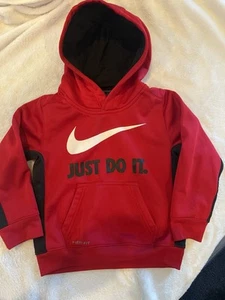 Therma fit hoodie Size 4 Red (Just Do it) - Picture 1 of 2