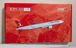 Turkish Airlines Model Plane Boeing B777-300 1:200 w/ Stand NIB New  - Picture 1 of 11