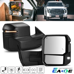 For 2022-2024 Toyota Tundra Power Heated Pair Towing Mirrors Turn Signal BSM - Picture 1 of 10