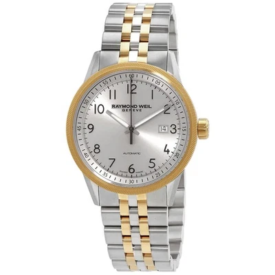 Reloj para hombre Raymond Weil Freelancer automático esfera plateada dos tonos Foto 1 de 3
