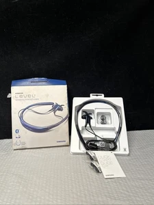 Samsung Level U Wireless Bluetooth Headphones Blue Noise Cancel - Picture 1 of 4