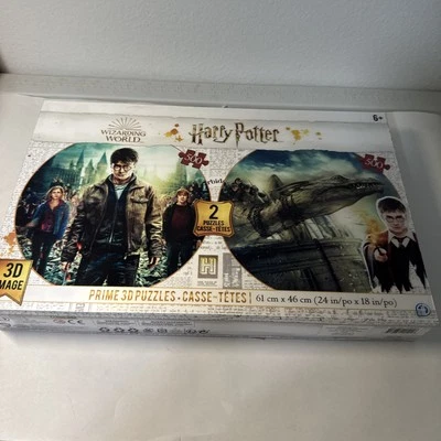Harry Potter Wizarding World 3D Puzzle Lot - 2 Puzzles w/ 500 Pieces Each - Comp - Image 1 of 4