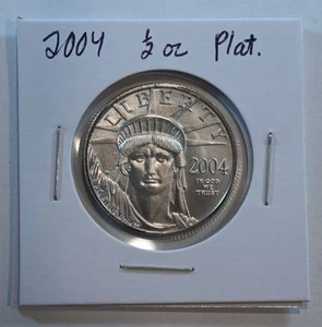 2004 Platinum Eagle $50 1/2 Troy Oz .9995 Fine Platinum! BU - free shipping!! - Picture 1 of 2
