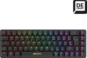 Sharkoon PureWriter W65, Tastatur schwarz, DE-Layout, Kailh Choc V2 Low Profile  - Bild 1 von 1