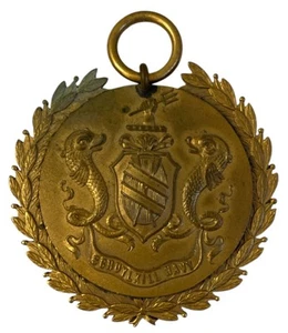 ANTIQUE SCHUYLKILL NAVY GOLD CHAMPIONSHIP MEDAL ROWING REGATTA Philadelphia Rare - Picture 1 of 12