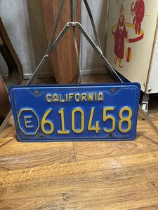 California Registration Exempt License Plate 610458 - Picture 1 of 6