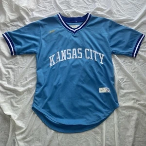 Kansas City Royals Jersey Powder Blue Cooperstown Collection Nike Medium - Picture 1 of 6