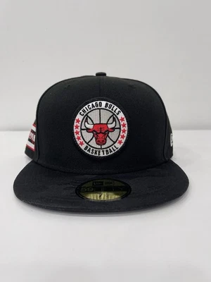Chicago Bulls New Era 59Fifty Ala Camuflada Negra NBA Gorra Ajustada Talla 7 1/2 Foto 1 de 4