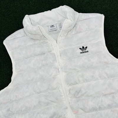Chaleco acolchado Adidas Originals para hombre XL Essentials + blanco sostenible HK7539 Foto 1 de 4