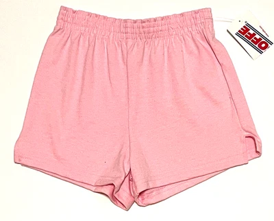 Pantalones Cortos Soffe Gimnasia Baile Gimnasio Animadora Cintura Elástica Rosa Nueva Niña Foto 1 de 4