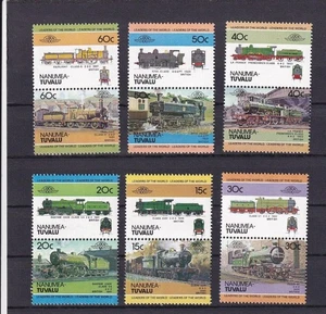 SA23g Nanumea, Tuvalu 1984 Railway Locomotives mint pairs - Picture 1 of 1