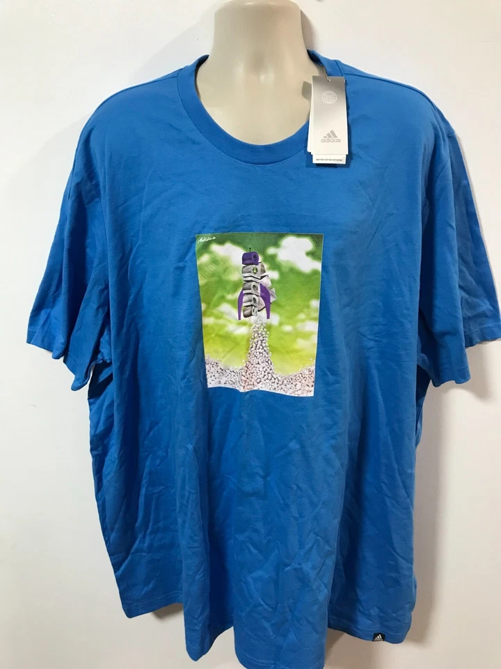 Adidas Mens 3XLT 3XL Tall Boost Rocket T-Shirt Blue