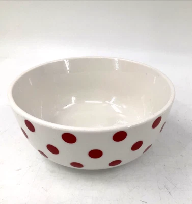 Pfaltzgraff Kenna Red Polka Dot Soup Cereal Bowl 11104077 Porcelain - Image 1 of 4