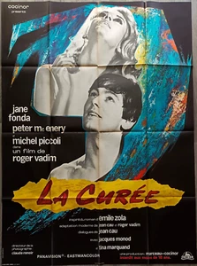 JANE FONDA/ROGER VADIM/PCCOLI/ORIGINAL POSTER 120X160 CM/1966/ZOLA/LA CURÉE - Picture 1 of 1