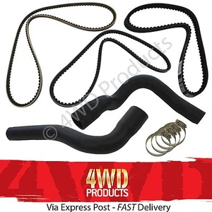 Radiator Hose & Belt SET - for Nissan Patrol MQ MK 3.3 SD33 SD33T (80-88) - Picture 1 of 2