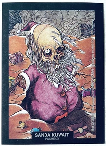 PUSHEAD SANDA KUWAIT Brockum RockCards '91 ART STICKER CHASE CARD 1st Ed. 34Yrs - Bild 1 von 2