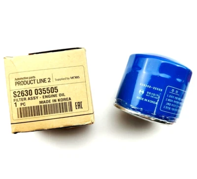 Genuine KIA Oil Filter CEE`D, Sportage, Proceed, Rio, Soul, i30 i40 - 26300-35505 - Image 1 of 4