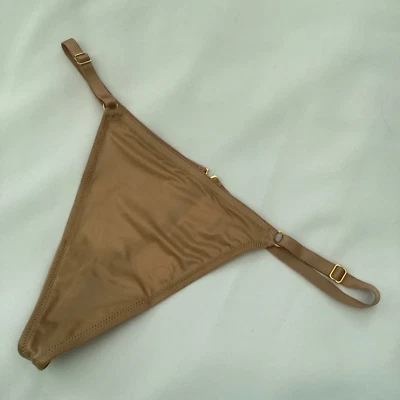 Victoria’s Secret Dream Angels Nude Gold 'V' V-String Panties - Size L - BNWT - Image 1 of 3