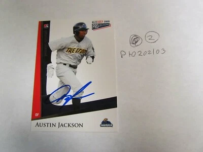 2009 Tristar Projections Austin Jackson 签名棒球卡 — 第 1/2 张图片