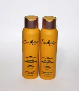 LOT (2) SHEA MOISTURE RAW SHEA BUTTER BODY WASH DEEP MOISTURIZING 18 FL OZ - Picture 1 of 1