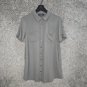 Lulus Kleid Damen Medium olivgrün Oxford Comma Hemd Knopfleiste Damen - Bild 1 von 7