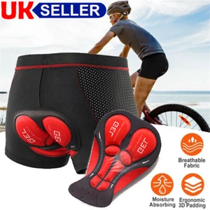 Men Outdoors Cycling Shorts 5D Gel Padded Underwear MTB Bike Sport Under Pants - Picture 1 of 13