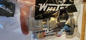Vintage Whitey Valve 1VF4 316 2 Piece Still In Wrapper And Box AA - Picture 1 of 15