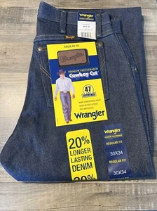 Wrangler 47MWZ Premium Performance Cowboy Cut Rigid Regular Fit Jeans - 30x34 - Picture 1 of 8