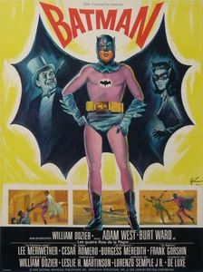 VINTAGE MOVIE POSTER BATMAN - 20th century Fox GRINSSON Boris ci 1966 - Picture 1 of 1
