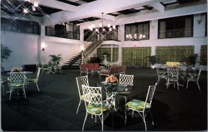 Postal Garden Room The Flanders Hotel Ocean City Nueva Jersey Cromo - Imagen 1 de 2
